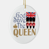 God Save Queen Keramisch Ornament (Rechts)