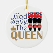 God Save Queen Keramisch Ornament (Voorkant)