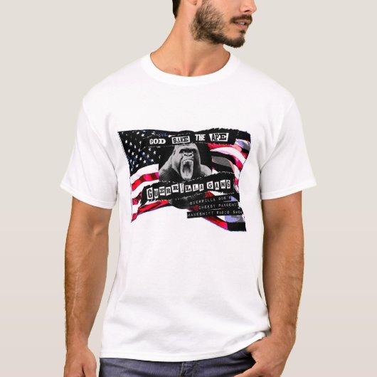 God Save the Ape - Guerrilla Gang T-Shirt (Voorkant)