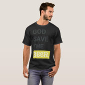 God Save the Beer Grappig Bier Liefhebber Gift T-shirt (Voorkant volledig)