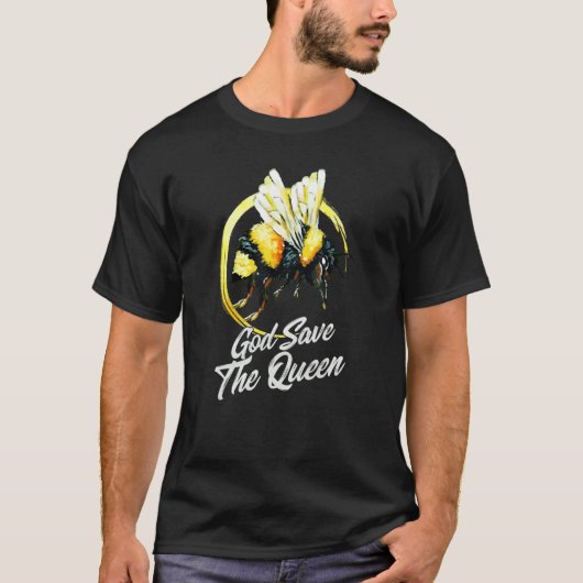 God Save The Bees Imker Hives Honey Apiary API T-shirt (Voorkant)