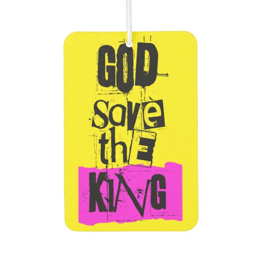 God Save the King Charles British Royal Monarch C Luchtverfrisser (Voorkant)