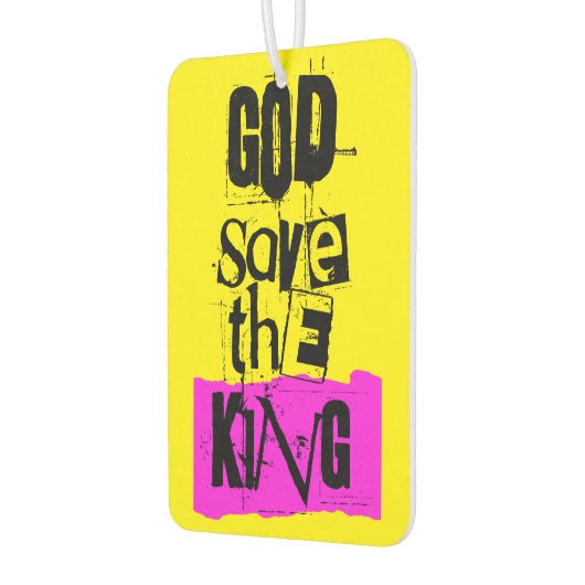 God Save the King Charles British Royal Monarch C Luchtverfrisser (Links)