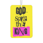 God Save the King Charles British Royal Monarch C Luchtverfrisser (Achterkant)
