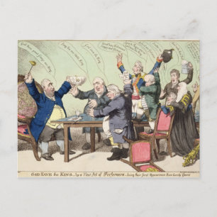 God Save the King, door een nieuwe set artiesten, Briefkaart