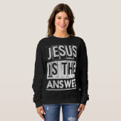 God Savior Devotee Christelijke Gift Jesus Trui (Voorkant volledig)