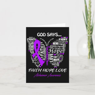 God Say Faith Hope Love Heimerheimer Bewustzijnsge Kaart