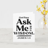God Says Ask Me For Wisdom James 1 5 Christian (on Kaart (Gele Bloem)