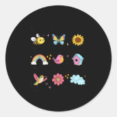 God Says I Am Bee Spring Christian Funny Easter Da Ronde Sticker (Voorkant)