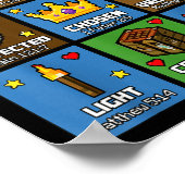 God Says I Am Bible Verses Xel Art Christian Gamer Poster (Hoek)