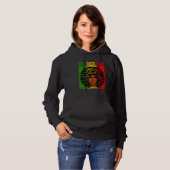 God Says I Am Black History Afro Black Women Hoodie (Voorkant volledig)