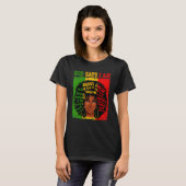 God Says I Am Black History Afro Black Women T-shirt (Voorkant volledig)