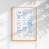 God Says I am Christian Wall Art Poster