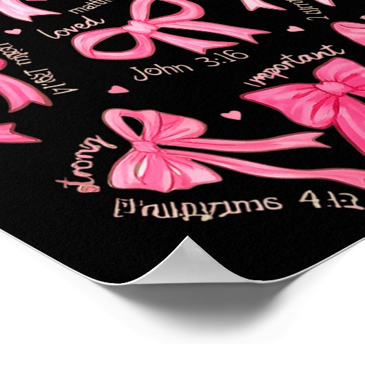 God Says I Am Coquette Bow Coquette Bow Fall Valen Poster (Hoek)