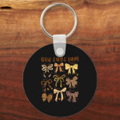 God Says I Am Fall Coquette Bow Thanksgiving Chris Sleutelhanger (Voorkant)