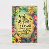 "God schenk me Serenity" Geïnspireerde Kaart (Voorkant)