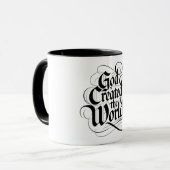 God Schiep de Wereld Mok (Voorkant links)