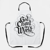 God Schiep de Wereld Schort (Voorkant)