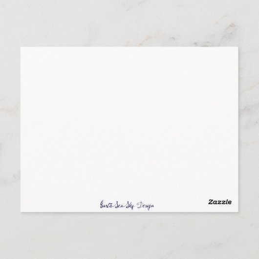 God schiep regenbogen. briefkaart (Achterkant)