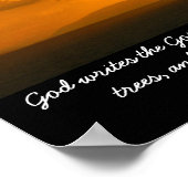 God schrijft het evangelie - Martin Luther citeert Poster (Hoek)