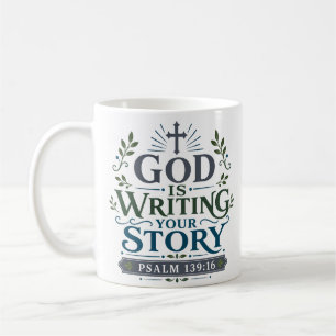 God Schrijft Jouw Verhaal Christelijk Gezegde Over Koffiemok