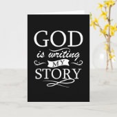 God schrijft mijn verhaal Christelijke geloof Kaart (Gele Bloem)