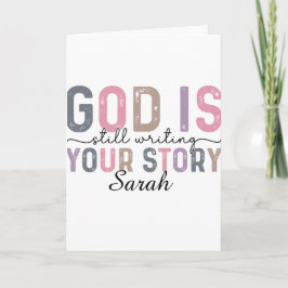 God Schrijft Nog Steeds Je Verhaal Wenskaart Kaart