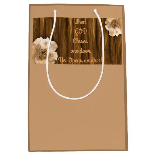 God sluit een deur en opent een andere cadeautas (Voorkant)