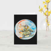 God Snowboarden met Jezus Christus Gebed Heer Chu Kaart (Gele Bloem)