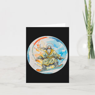 God Snowboarden met Jezus Christus Gebed Heer Chu Kaart