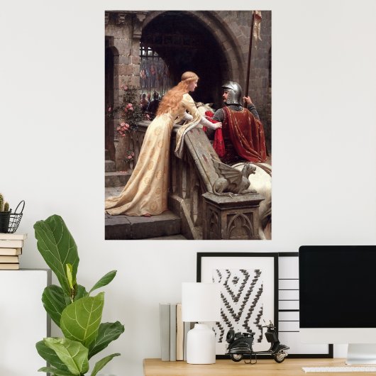 God Speed by Edmund Leighton Poster (Thuiskantoor)