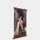 God Speed door Edmund Leighton Hangend Wandkleed (Gebogen)