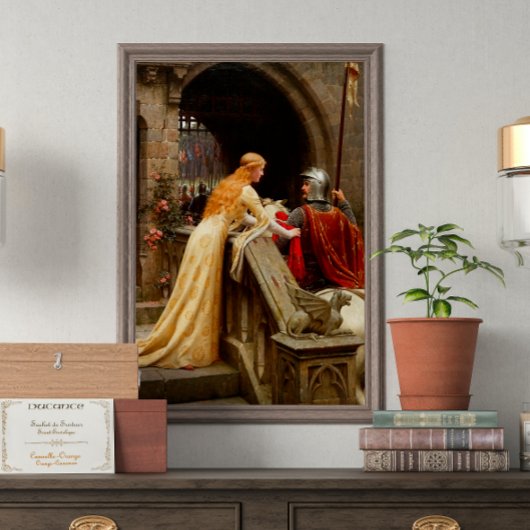 God Speed Edmund Leighton Fine Art Middeleeuws Poster