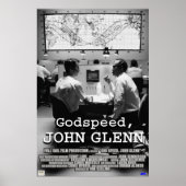 God Speed John Glenn Poster (Voorkant)