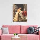 God Speed van Edmund Blair Leighton, c. 1900 Canvas Afdruk (Insitu (Woonkamer))