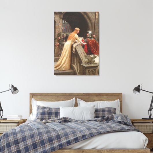 God Speed van Edmund Blair Leighton, c. 1900 Canvas Afdruk (Insitu (Slaapkamer))