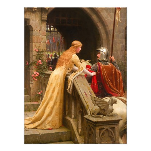 God Speed van Edmund Blair Leighton Foto Afdruk (Voorkant)