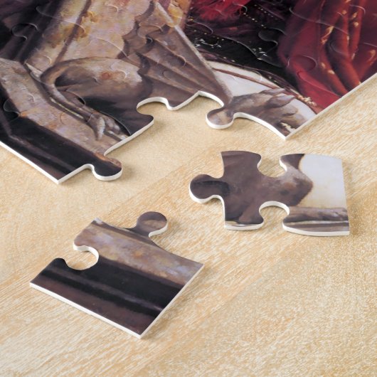 God Speed van Edmund Blair Leighton Legpuzzel (Zijkant)