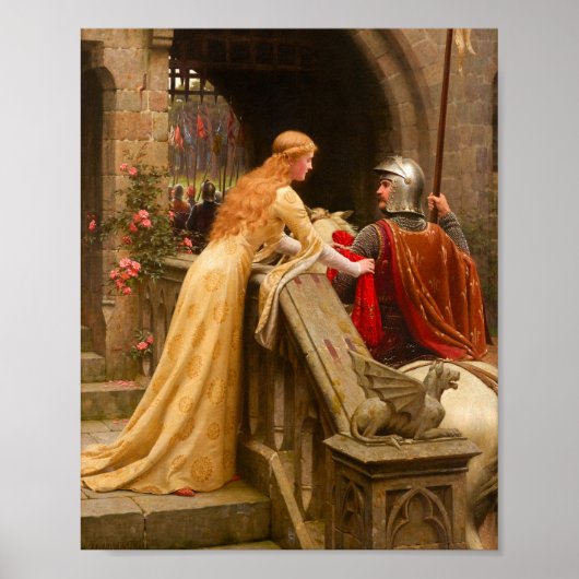 God Speed van Edmund Blair Leighton Poster (Voorkant)