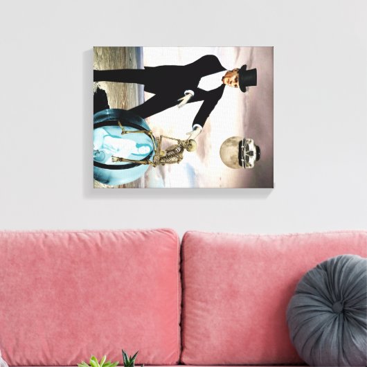 God speelt 1 canvas afdruk (Insitu (Woonkamer))