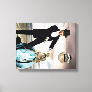 God speelt 1 canvas afdruk