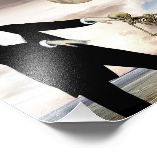 God speelt 1 foto afdruk (Hoek)