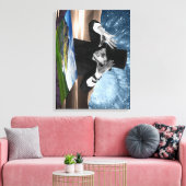 God speelt 2 canvas afdruk (Insitu (Woonkamer))