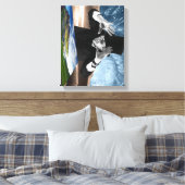 God speelt 2 canvas afdruk (Insitu (Slaapkamer))