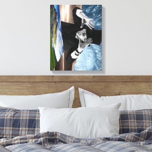 God speelt 2 canvas afdruk (Insitu (Slaapkamer))