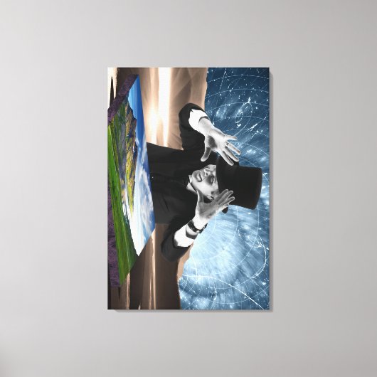 God speelt 2 canvas afdruk (Voorkant)