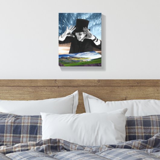 God speelt 2 canvas afdruk (Insitu (Slaapkamer))