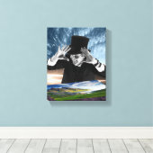 God speelt 2 canvas afdruk (Insitu (Houten vloer))