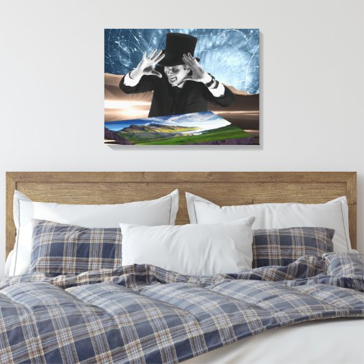 God speelt 2 canvas afdruk (Insitu (Slaapkamer))