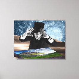 God speelt 2 canvas afdruk